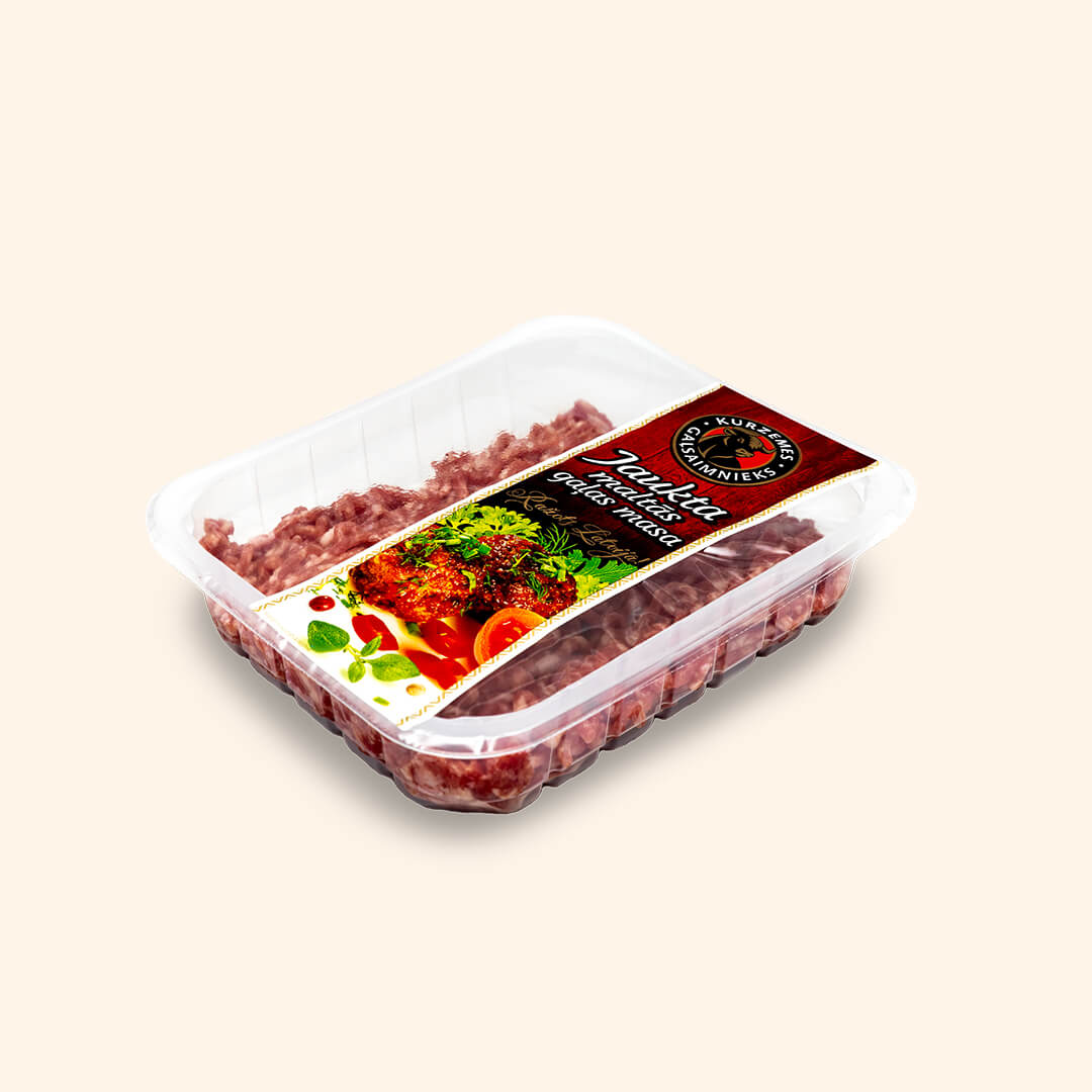 Mixed minced meat mass